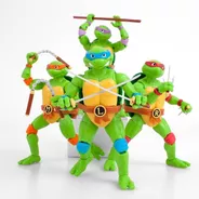 Bst Axn Tmnt Tortugas Ninja Serie Completa (4 Figuras)