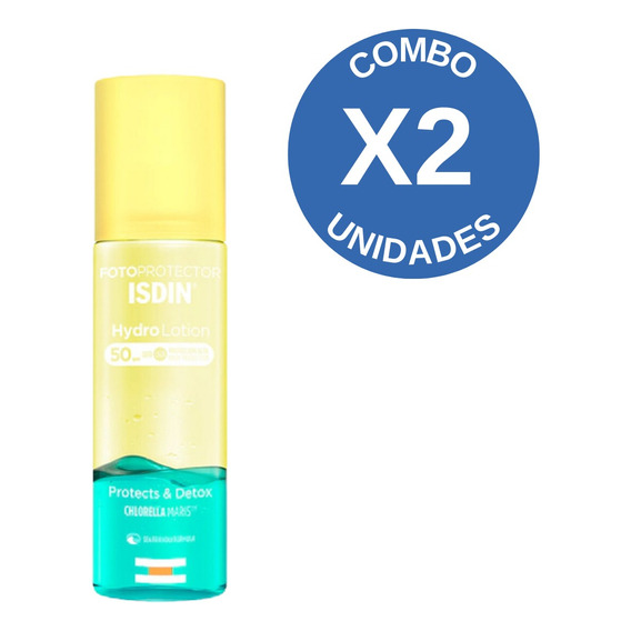Combo X 2 Isdin Fotoprotector Spf50+ Hydro Lotion 200 Ml
