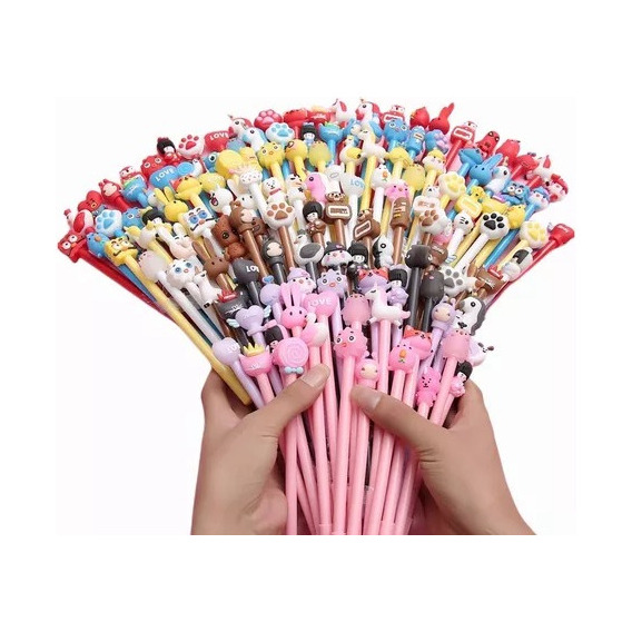 Plumas Kawaii 50 Piezas Surtidas Lapiceros Kawaii