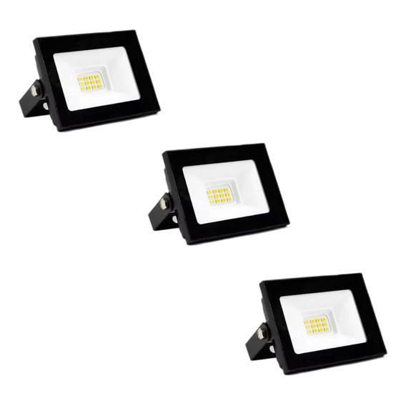 Reflector Proyector Candela Led 10w - Pack X3