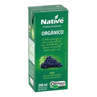 Suco De Uva Orgânico 200 Ml Native