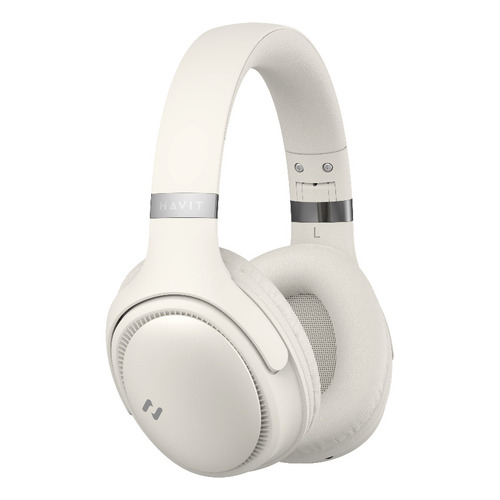 Auriculares Havit H630bt Bluetooth 5.3 Sup-Ear 3D 55h Cor Manteiga/Off White