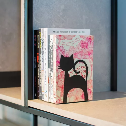Sujetalibro Geguton Aparador de livros gato negro asombroso x 1 piezas