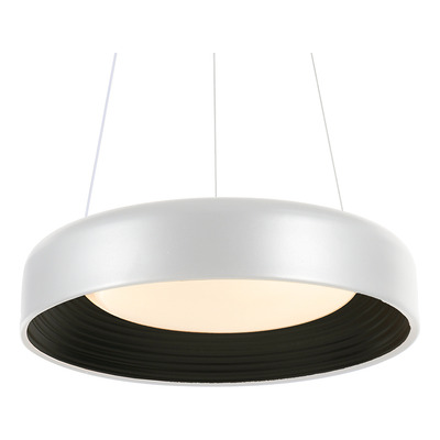 Colgante Led 72w Cct Ø40cm Blanco Interior Negro Mks - Blanco