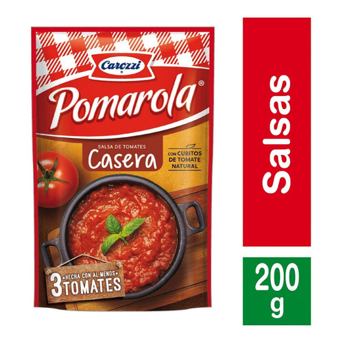 Pomarola Salsa De Tomate Casera 200 Gr