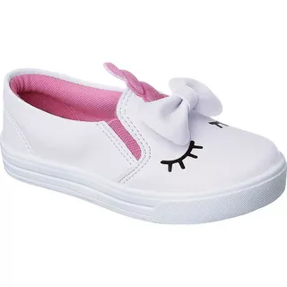 Tenis Iate Slip On Feminino Infantil Menina Casual Unicórnio Ref 16100