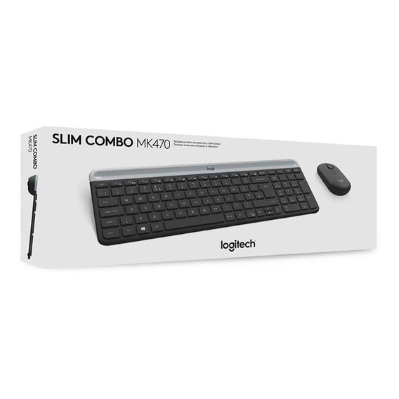 Teclado Logitech + Mouse Mk470 Wirelees Slim Usb