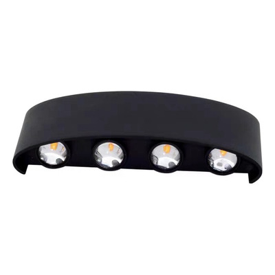 Aplique Led Exterior Optical 4 Bidireccional Luz Desing Negro