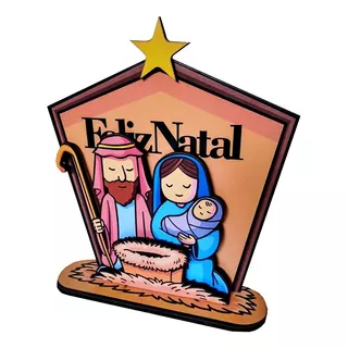 Mini Presepio De Natal Enfeite De Mesa Decoração Presente