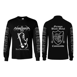 Nargaroth- Black Metal Ist Krieg Album  Camiseta Manga Longa