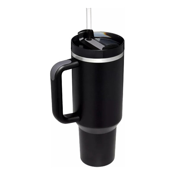 1200ml Vaso Portátil De Acero Inoxidable  Con Asa Y Pajil