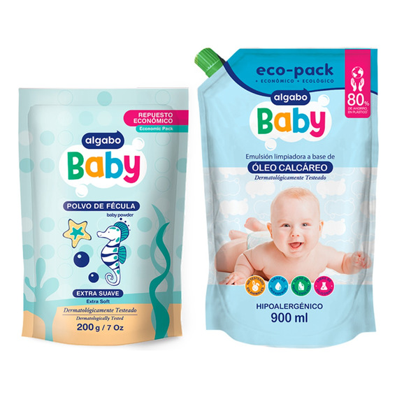 Algabo Baby Repuestos Oleo Calcáreo + Polvo De Fécula - 3c