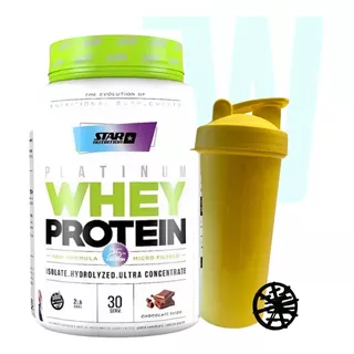 2lb Whey Protein Platinum Star Nutrition Proteina + Shaker 