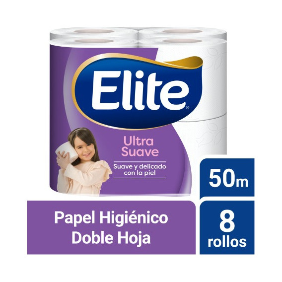 Papel Higiénico Elite Ultra 8 Un 50 Mt