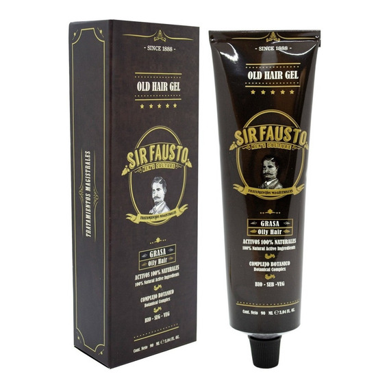 Sir Fausto Old Hair Gel Modelador Cabello Graso Peinado 90ml