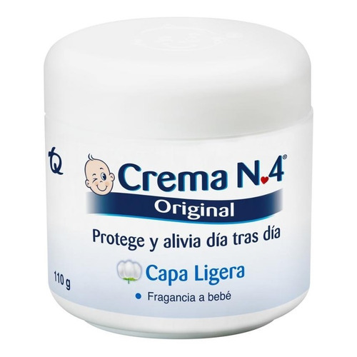 Crema N4 antipañalitis original pote 110 gramos