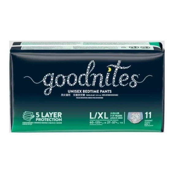 Pañal Huggies Goodnites Talla L/xl 11 Unidades