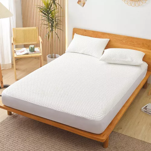 Protector de colchón impermeable y transpirable Color Blanco Talla