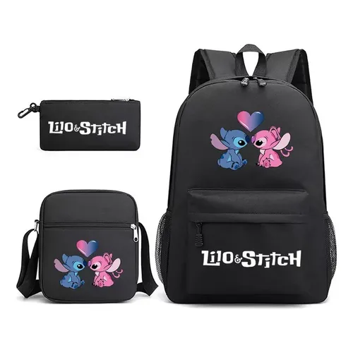 Lilo Stitch Mochila Conjunto de tres piezas Mochila escolar Niños para niño  niña Gift_y