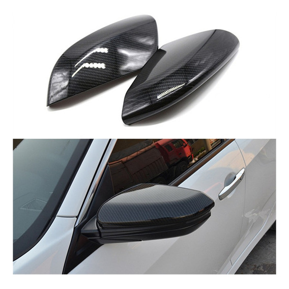 2 Piezas De Carcasa De Espejo Retrovisor Honda Civic 16-21