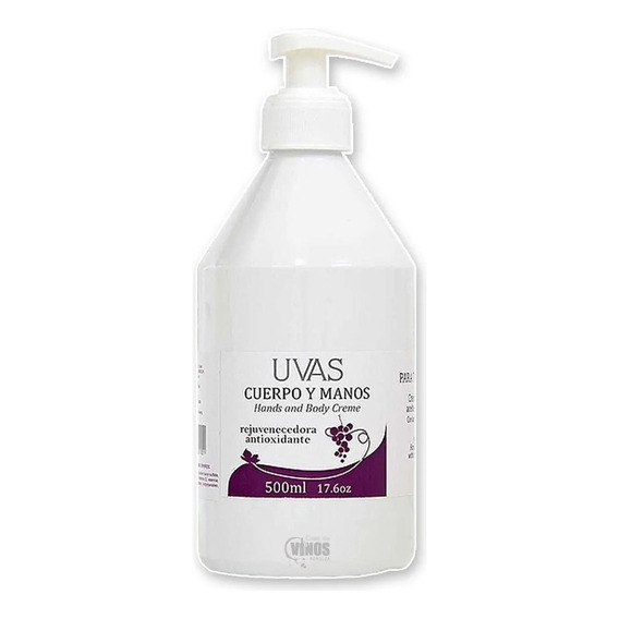 Crema Cuerpo Y Manos 500ml Linea Uvas - Sin Tacc