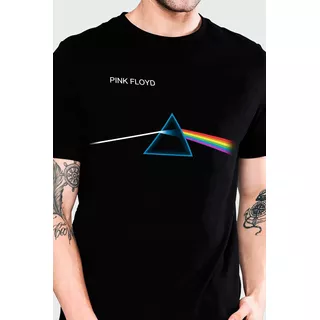 Camiseta - Pink Floyd - Dark Side Moon - Banda Rock