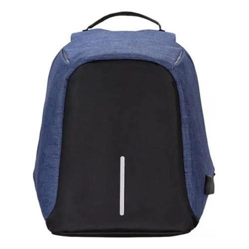 Maleta  Morral Antirrobo Con Puerto Usb Impermeable Color Azul Oscuro