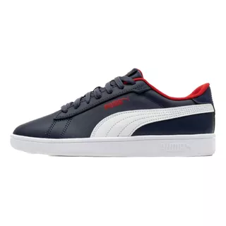 Tenis Puma Junior Unisex Smash V2 Piel Clásico Casual Retro