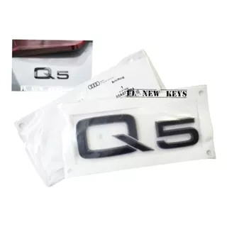 Emblema Cajuela Audi Q5 Black Gloss Original Negro Brillante