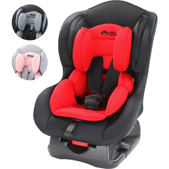 Autoasiento Gris Bebe 3 Posiciones Arnes 5 Puntos Seguridad