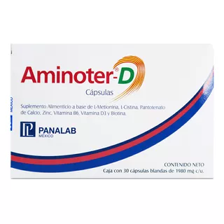 Aminoter D Suplemento Anti Caída De Cabello Vitamina D 30cap