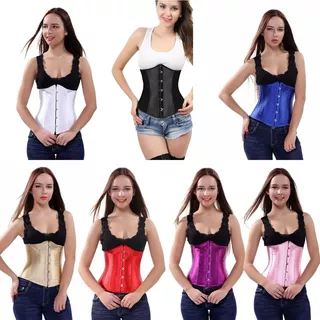 Corpete Corset Corselet Cinta Redutora Modeladora Underbust Cores A M133