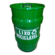 Lixeira Tambor Decorativo Lixo Reciclável Tonel