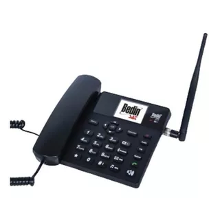 Telefone Celular De Mesa 5 Bandas Wifi 3g Bedinsat Bdf12 Cor Preto