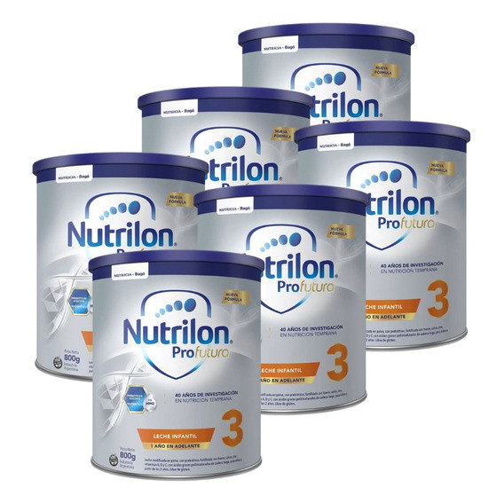 6un Nutrilon 3 Profutura X 800grs Polvo