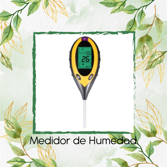 Medidor De Humedad, Ph, Iluminación Y Temperatura Del Suelo