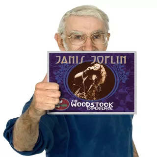 Rock Poster Janis Joplin Bandas Blues Classicos  30x21cm 19