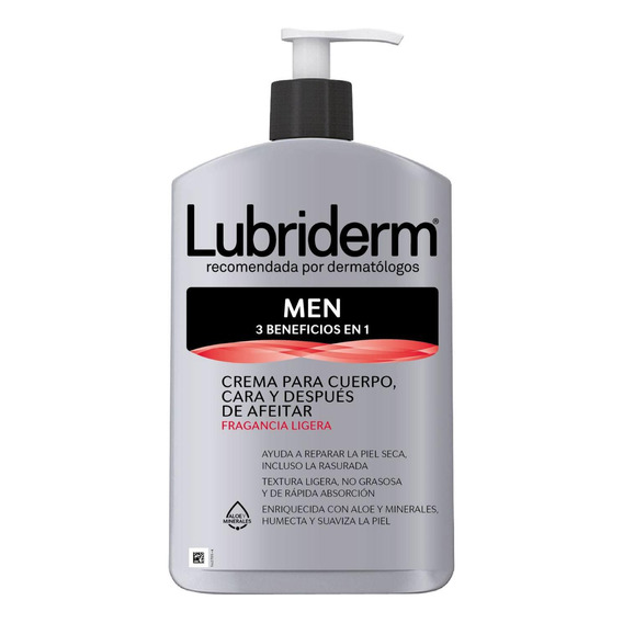 Crema Lubriderm Men's 3 En 1 Con Fraganc - mL a $73