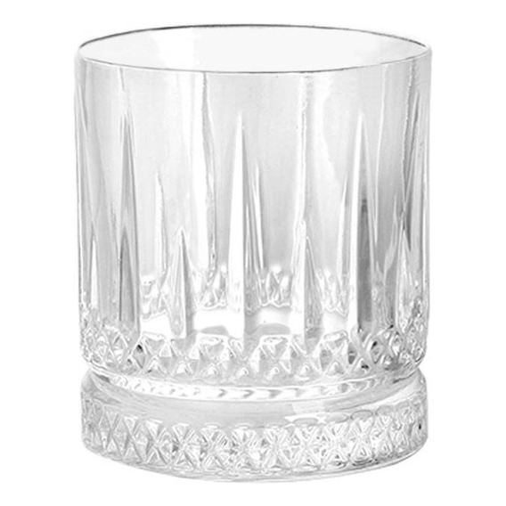 Set 6 Vaso Vidrio Corto Whisky Alysa 370 Cc