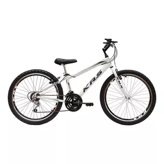 Bicicleta  Urbana Krs Aro 24 Rebaixado 14  18v Freios V-brakes Cor Branco/preto