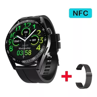 Smartwatch Hw28 - Reloj Inteligente ( Alta Gama) Color De La Caja Negro Color De La Malla Negro Diseño De La Malla Silicona