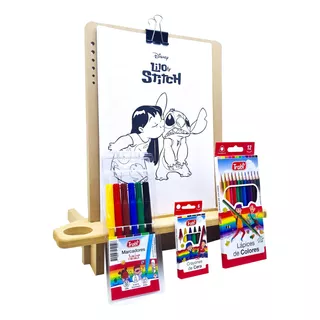 Simple Kit Arte Niños Set Infantil + H. Pintar Stich