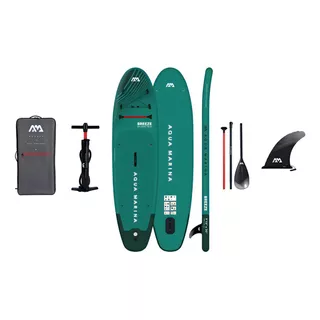 Tabla Stand Up Paddle Sup Inflable Aquamarina Breeze Color Verde