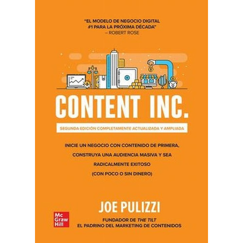 Content Inc., De Joe Pulizzi., Vol. No. Editorial Mcgrawhill, Tapa Blanda En Español, 1