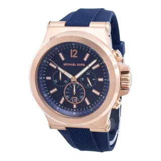 Relógio Michael Kors Masculino Mk8295 Dylan Rose Azul 48 Mm