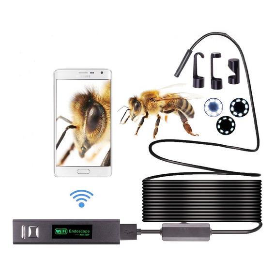 Cámara De Endoscopio Wifi Para iPhone Android 5 Metros 