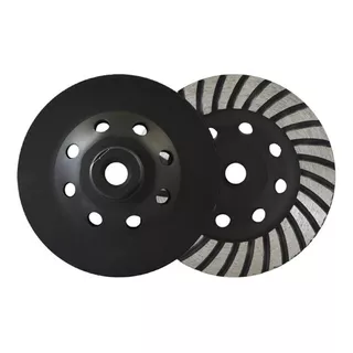 Rebolo Diamantado Disco Turbo 115mm C/ Rosca M14 - Tnt Cor Preto