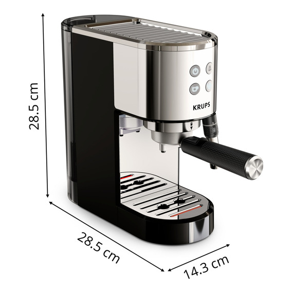 Cafetera Espresso Virtuoso Steam & Pump Color Plateado