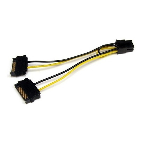 Cable Alim 15pin A Sata 6pin Card Video Pcie Startech