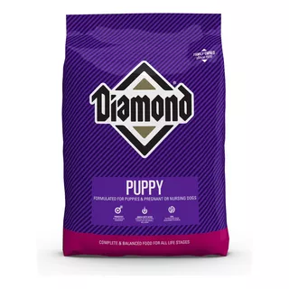 Alimento Diamond Super Premium Puppy Para Perro Cachorro Todos Los Tamaños Sabor Mix En Bolsa De 40lb